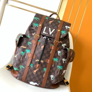 Louis Vuitton Christopher Small Backpack with Animal and Palm Tree Print image 1