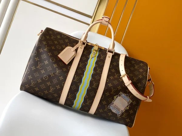 Louis Vuitton Monogram Keepall Bandoulière 50 Duffle Bag image 1