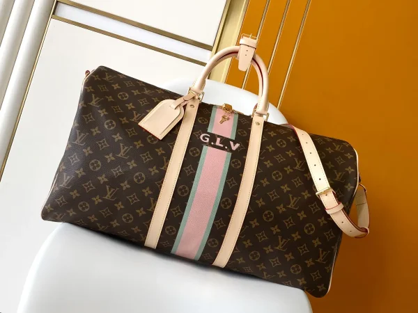 Louis Vuitton Keepall Bandoulière 55 Monogram Duffle Bag image 1
