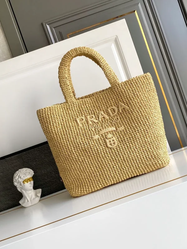 Prada Woven Tote Bag image 1