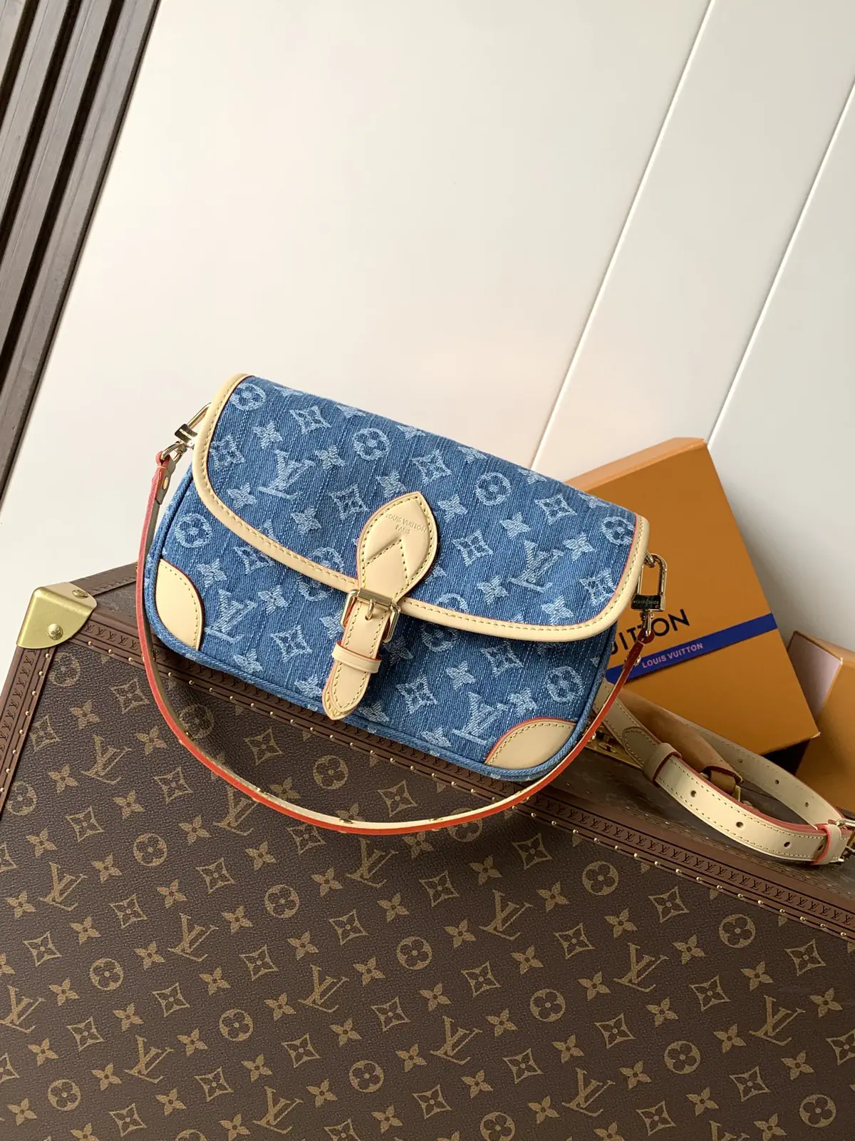 Louis Vuitton Denim Monogram Diane Shoulder Bag image 1