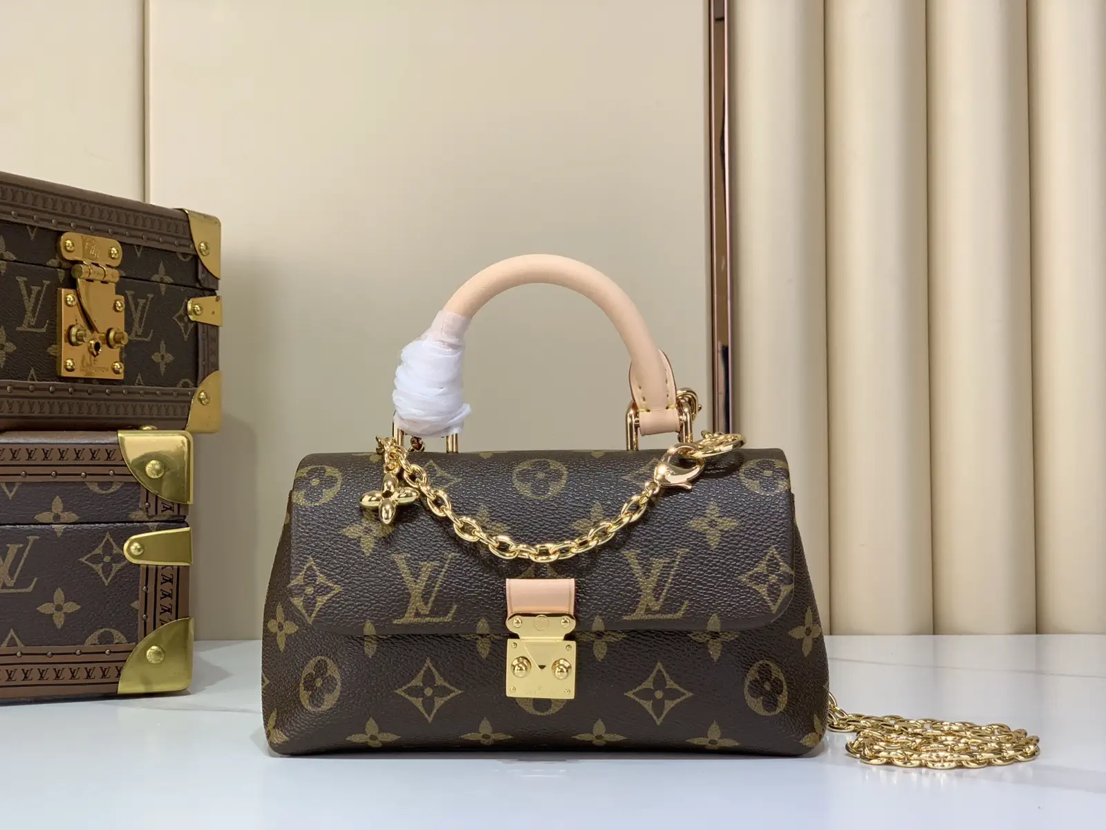 Louis Vuitton Nano Madeleine Monogram Top Handle Bag image 1