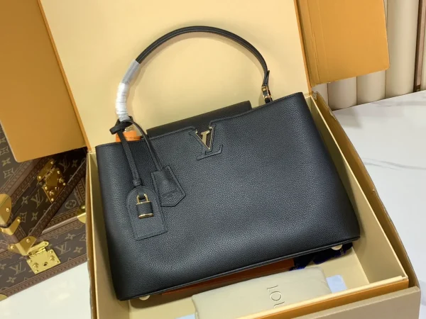 Louis Vuitton Capucines Black Top Handle Bag image 1
