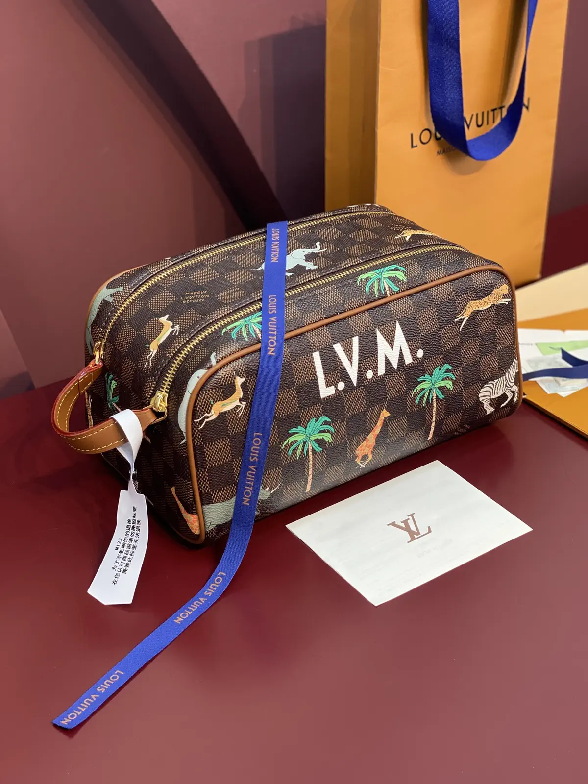 Louis Vuitton Do Kit Toiletry Bag with Animal Print image 1