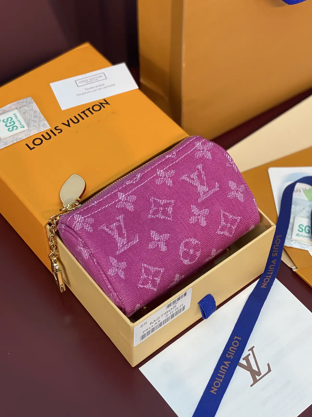 Louis Vuitton Monogram Denim Trousse Speedy Wallet image 1