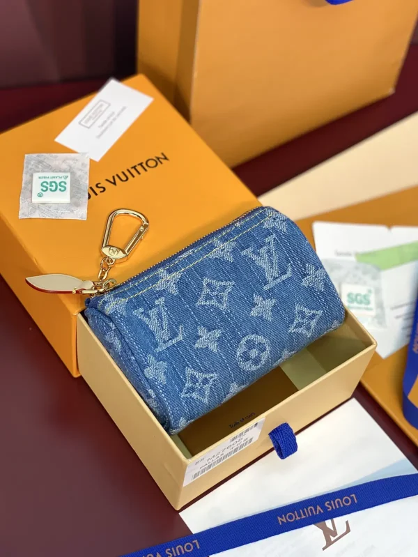 Louis Vuitton Denim Monogram Trousse Speedy Wallet image 1