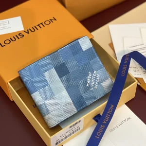 Louis Vuitton Slender Blue Checkerboard Wallet image 1