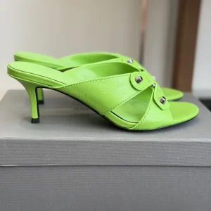Balenciaga 26ss Rivet Cutout High Heel Slide Sandals image 1