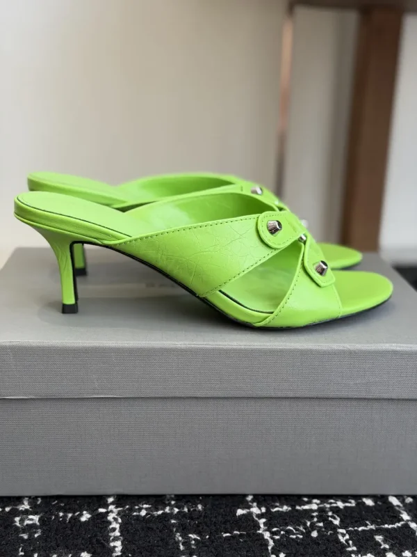 Balenciaga 26ss Rivet Cutout High Heel Slide Sandals image 1