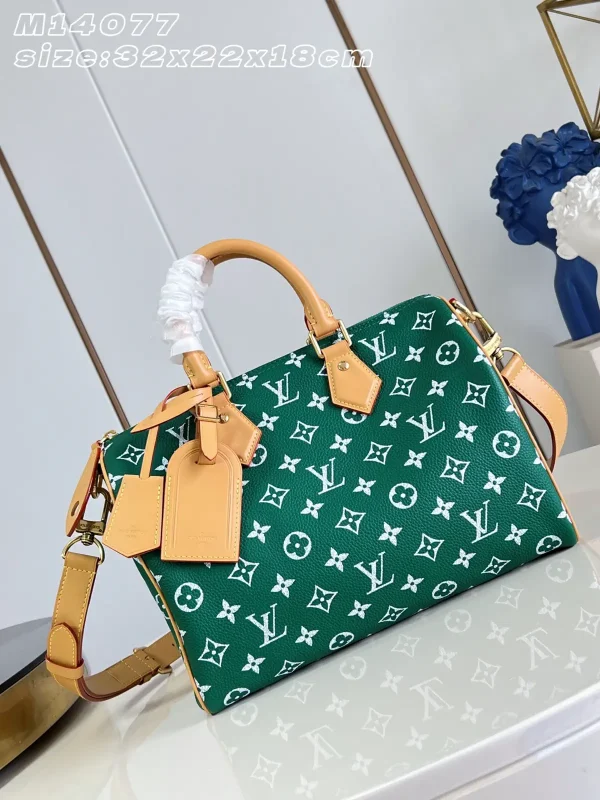 Louis Vuitton Green Monogram Speedy P9 Bandoulière 30 Top Handle Bag image 1