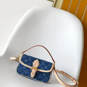 Louis Vuitton Blue Denim Monogram Nano Diane Shoulder Bag image 1