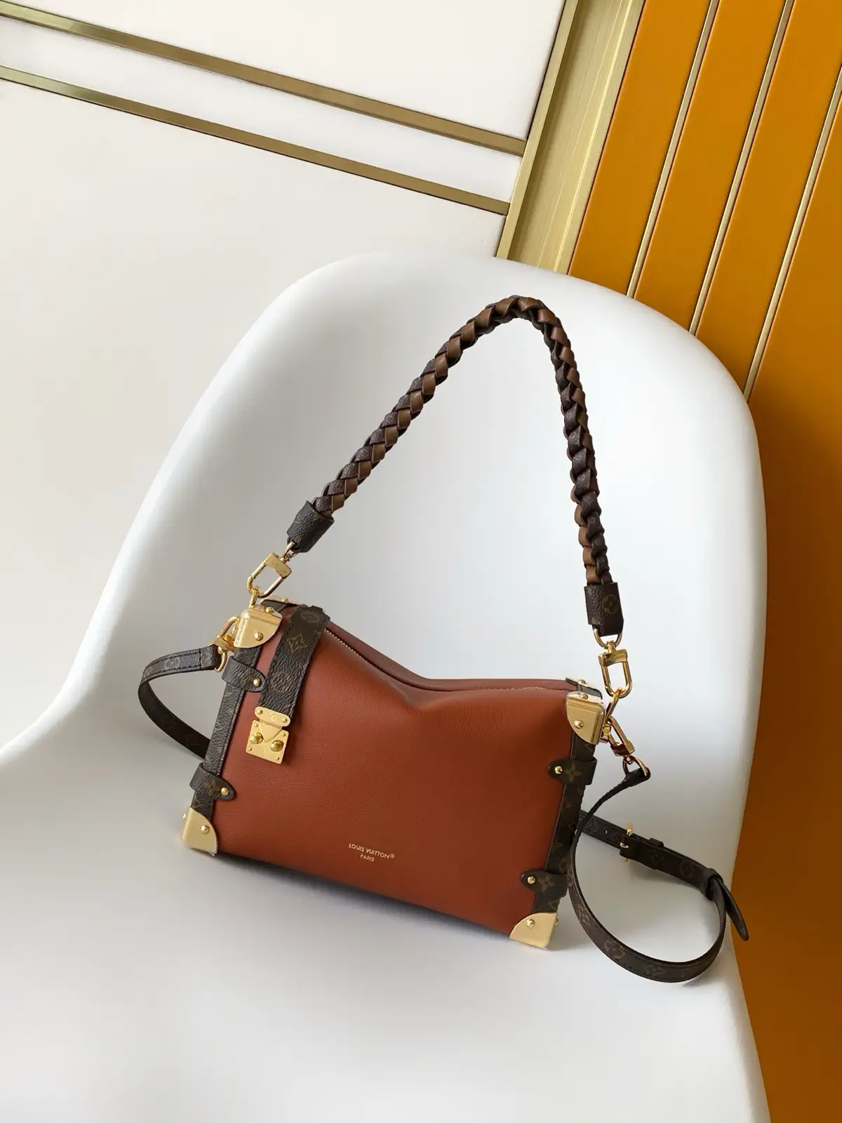 Louis Vuitton Side Trunk MM Bag with Monogram Trim image 1