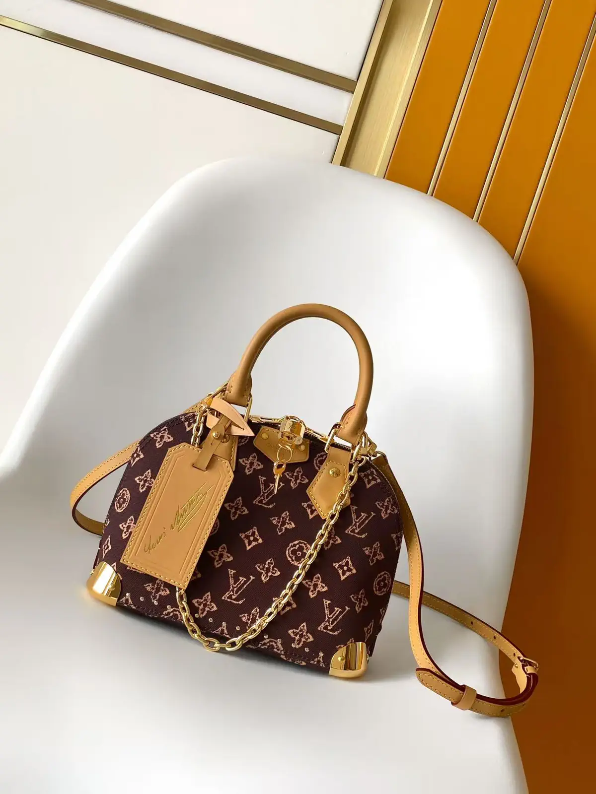 Louis Vuitton Monogram Alma Trunk BB Top Handle Bag image 1