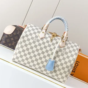 Louis Vuitton Speedy Bandoulière 30 Damier Azur Top Handle Bag image 1