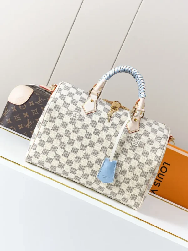 Louis Vuitton Speedy Bandoulière 30 Damier Azur Top Handle Bag image 1