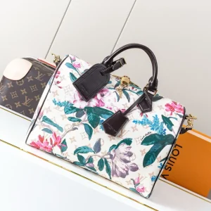 Louis Vuitton Speedy 30 Soft Floral Monogram Top Handle Bag image 1