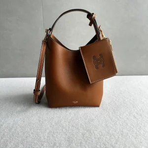 CELINE Leather Bucket Bag image 1
