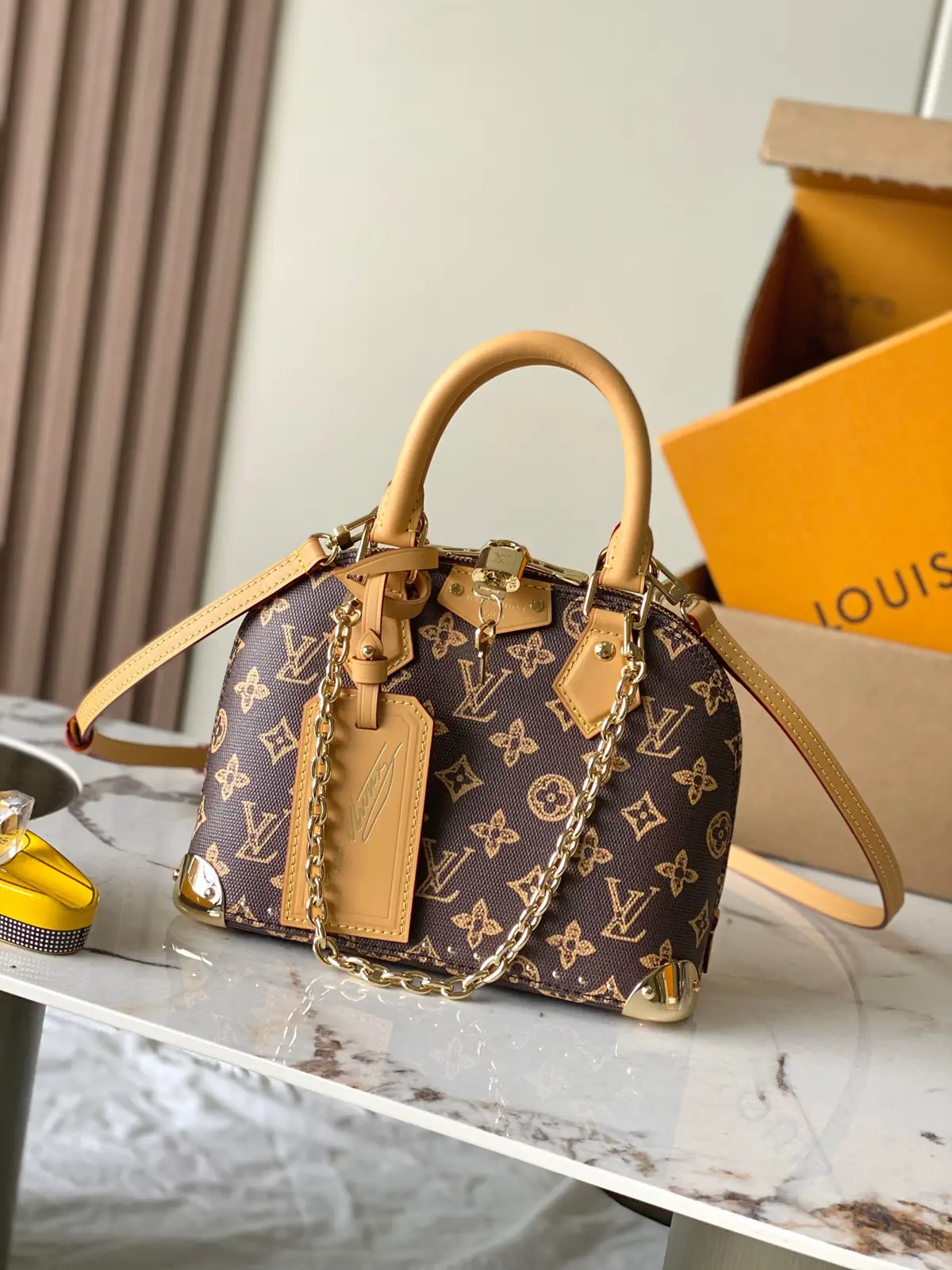 Louis Vuitton Monogram Alma Trunk BB Top Handle Bag image 1