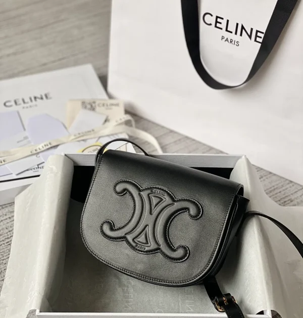CELINE Folco Leather Crossbody Bag image 1