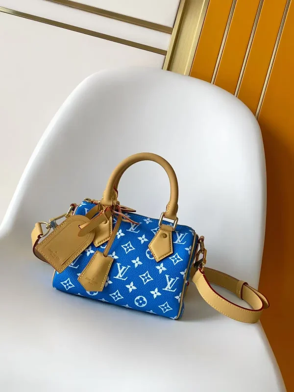 Louis Vuitton Blue Monogram Speedy P9 Bandoulière 20 Top Handle Bag image 1