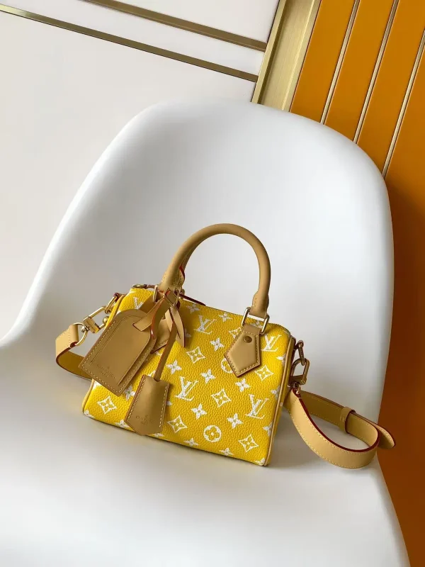 Louis Vuitton Yellow Monogram Speedy P9 Bandoulière 20 Top Handle Bag image 1