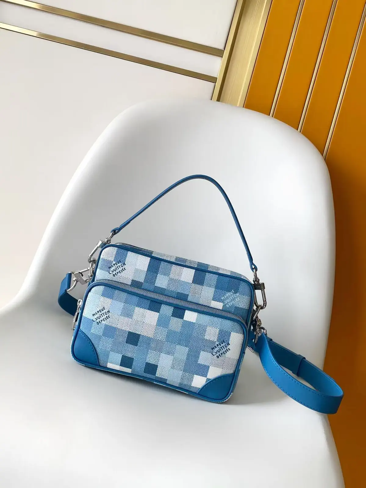 Louis Vuitton Blue Checkerboard Nil Crossbody Bag image 1