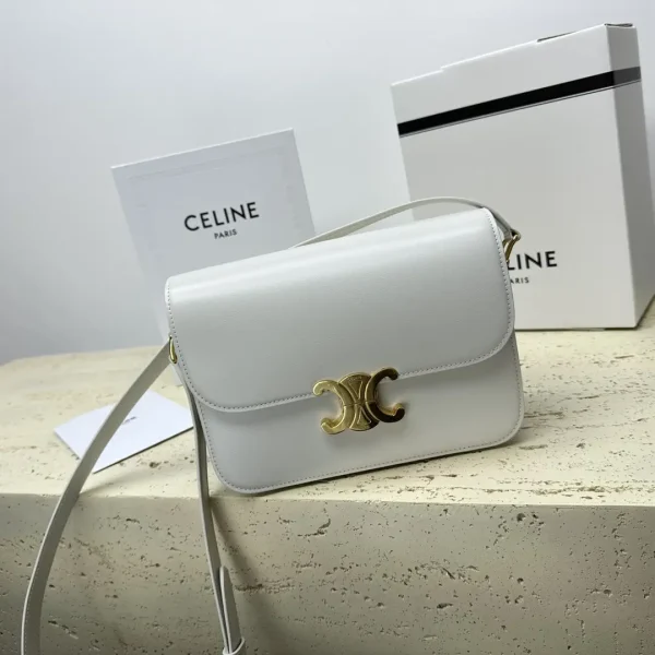 CELINE Triomphe Medium Leather Shoulder Bag image 1