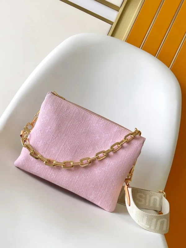 Louis Vuitton Pink Denim Coussin BB Bag image 1