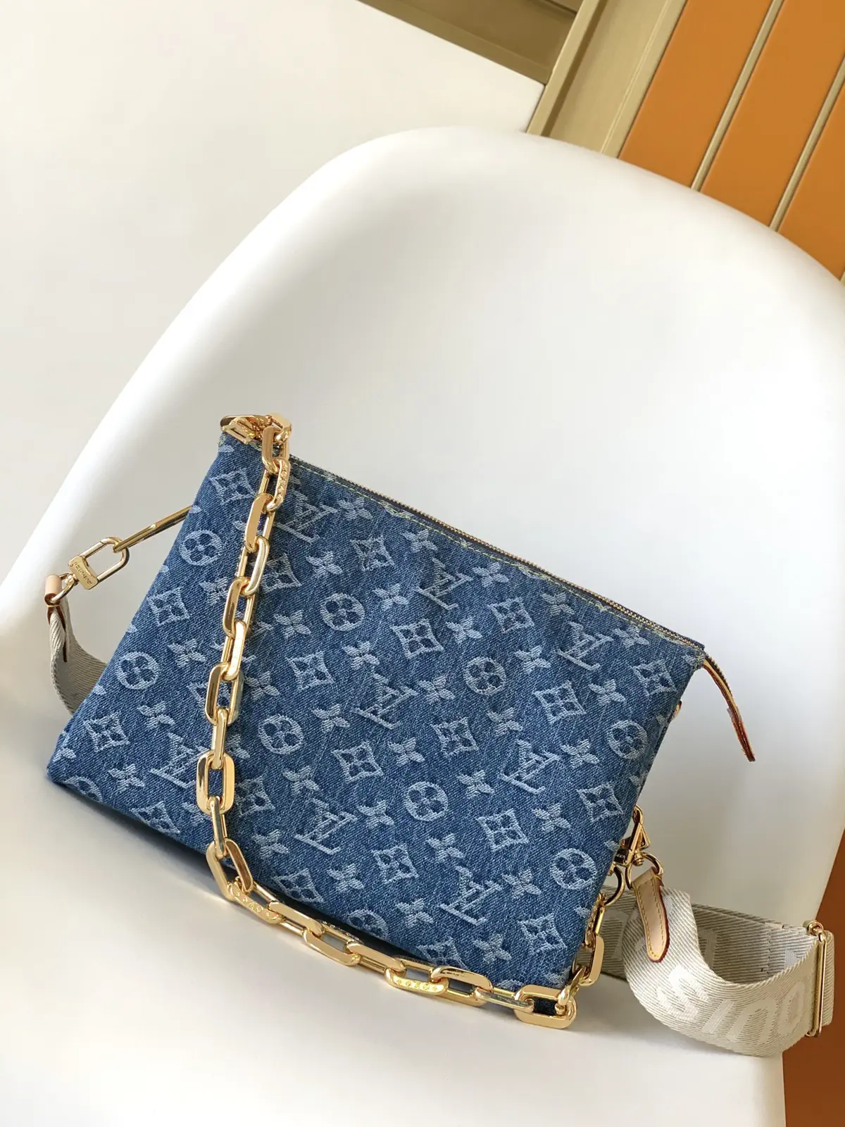 Louis Vuitton Denim Monogram Coussin Small Bag image 1