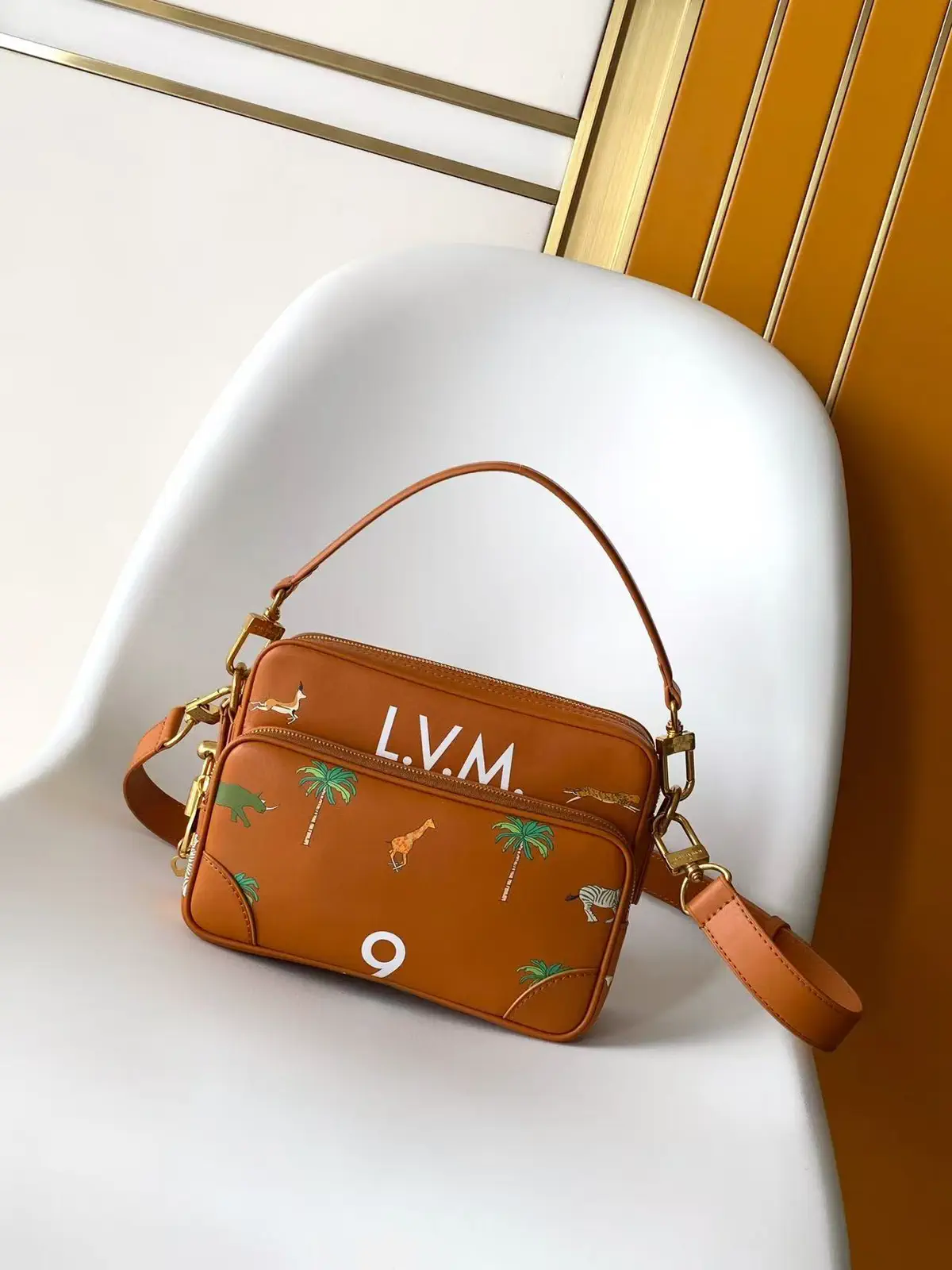 Louis Vuitton Nil Crossbody Bag with Animal and Palm Tree Print image 1