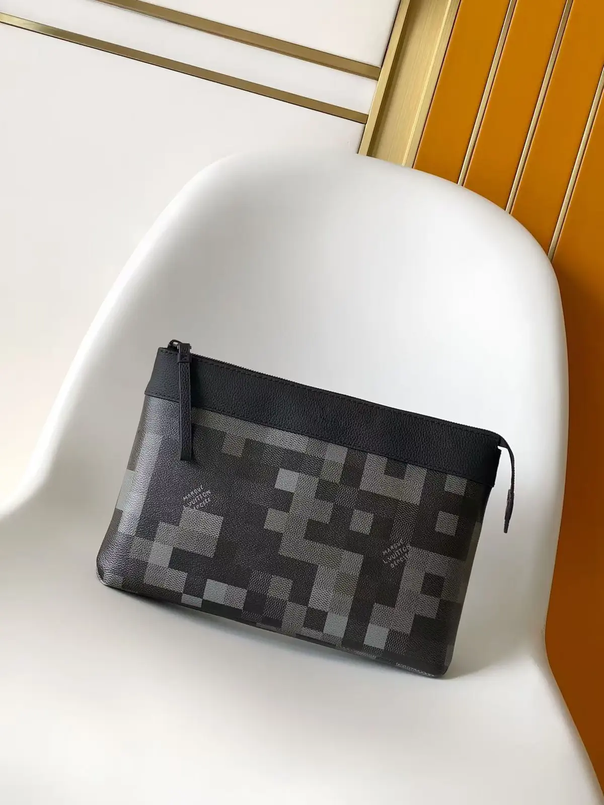 Louis Vuitton Checkered Pochette Voyage Souple Clutch image 1