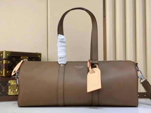 Louis Vuitton Brown Leather Needle Duffle Bag image 1