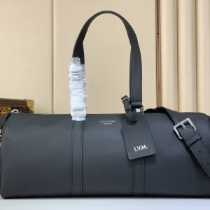 Louis Vuitton Black Leather Needle Duffle Bag image 1
