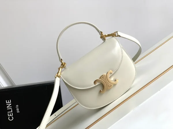 CELINE Mini Besace Saddle Bag with Triomphe Clasp image 1