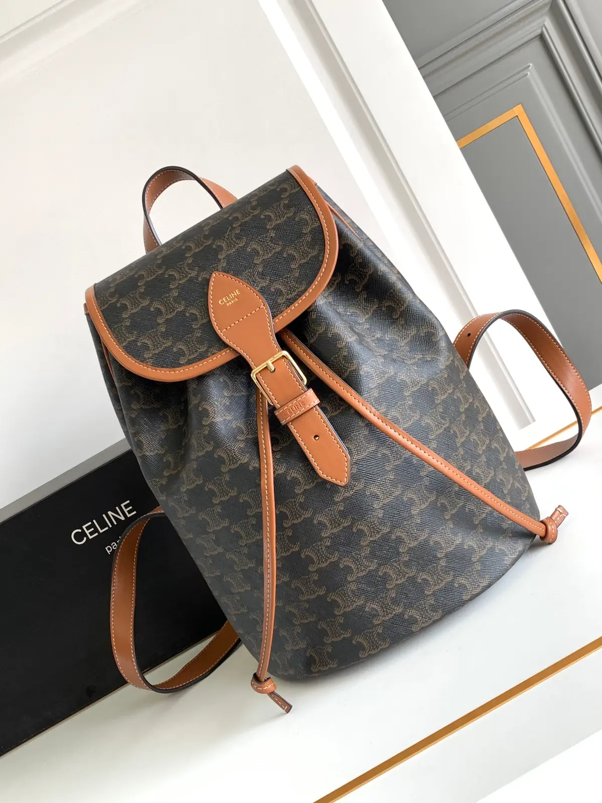 CELINE FOLCO Monogram Medium Backpack image 1