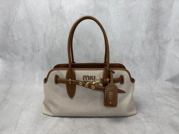 Miu Miu Canvas Top Handle Bag image 1