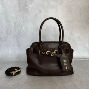 Miu Miu Aventure Nappa Leather Top Handle Bag image 1