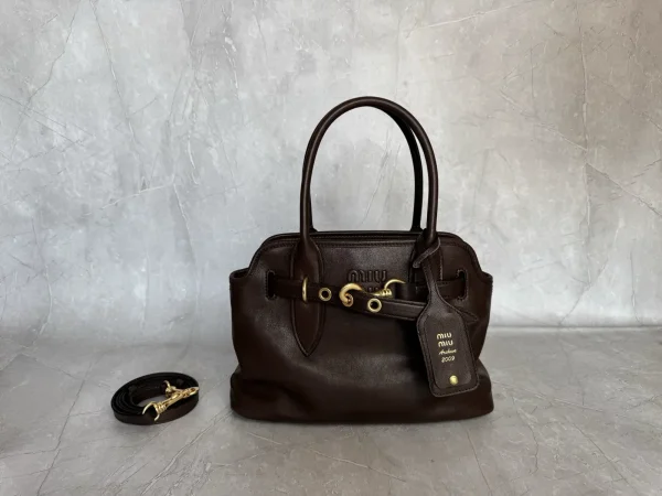 Miu Miu Aventure Nappa Leather Top Handle Bag image 1