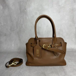 Miu Miu Aventure Nappa Leather Top Handle Bag image 1