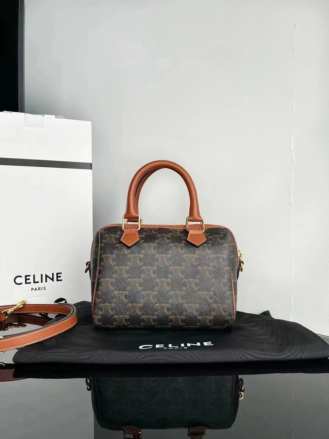 CELINE Triomphe Small Boston Bag image 1