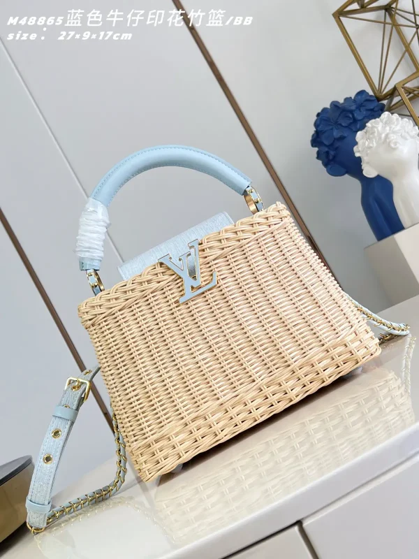 Louis Vuitton Capucines BB Woven Top Handle Bag image 1
