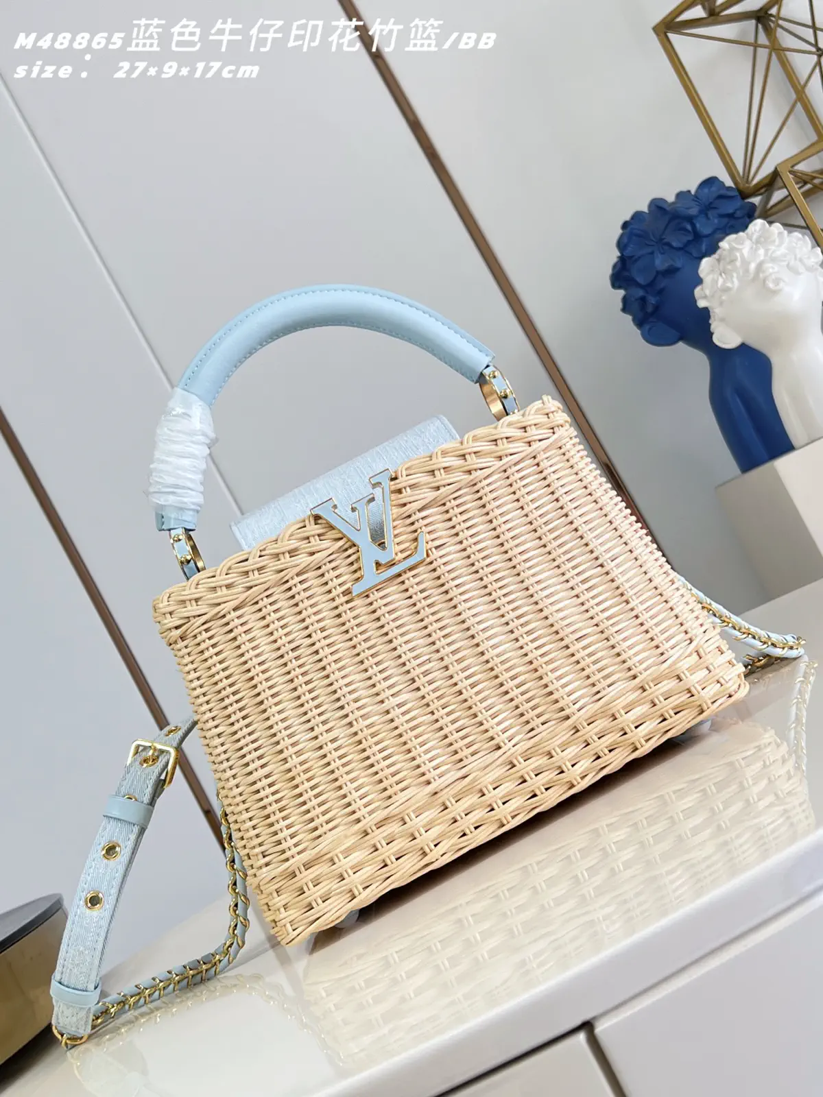 Louis Vuitton Capucines BB Woven Top Handle Bag image 1