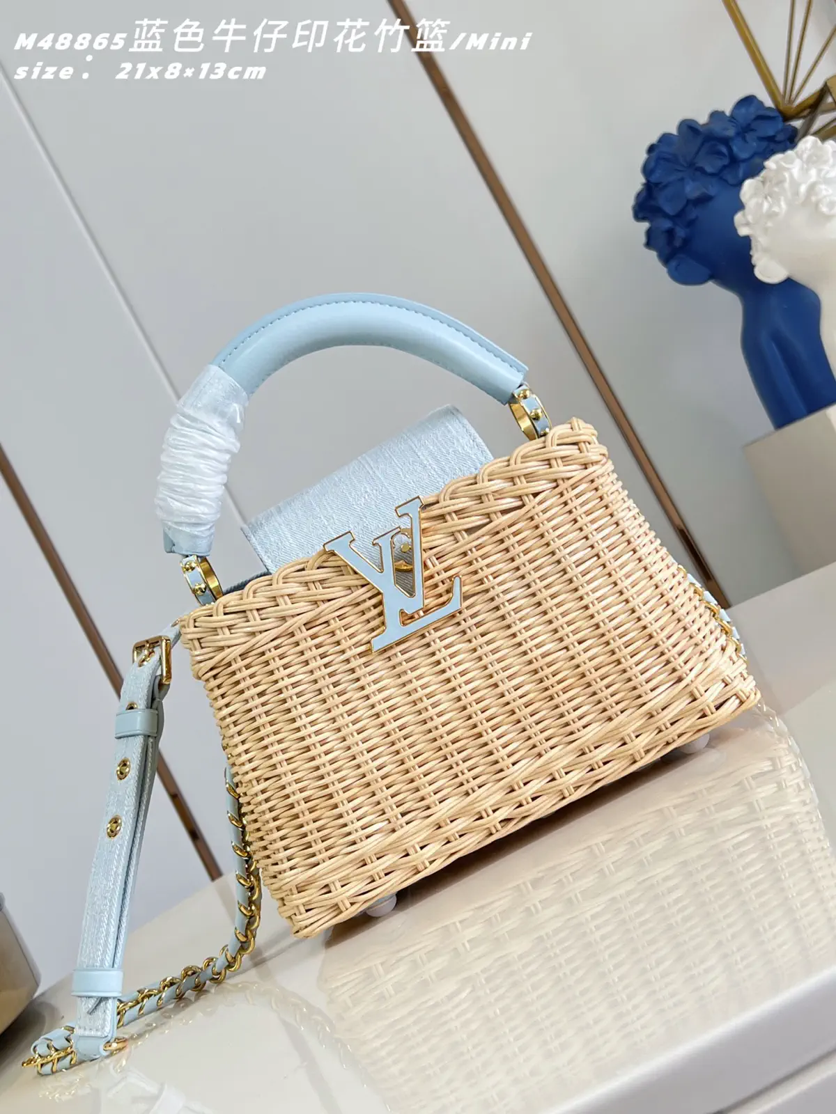 Louis Vuitton Capucines Mini Rattan Top Handle Bag image 1