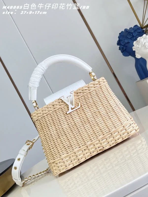 Louis Vuitton Capucines BB Woven Top Handle Bag image 1