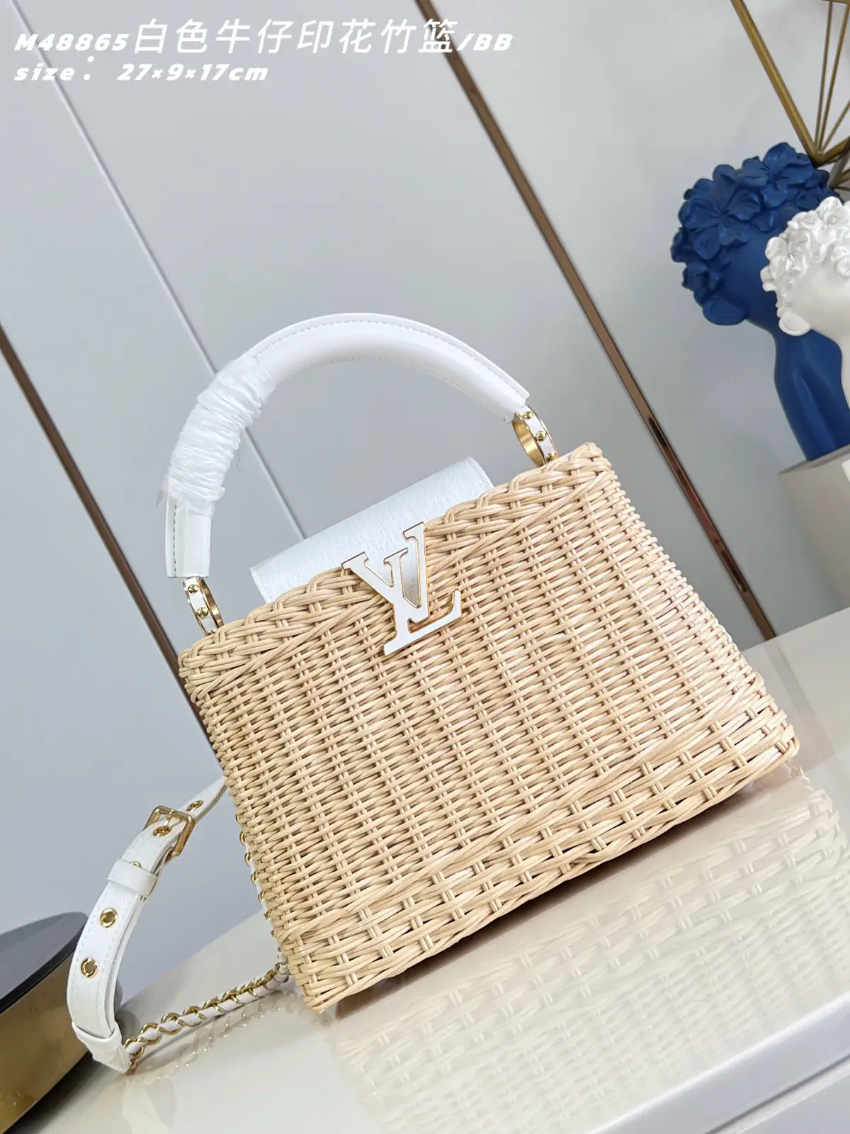 Louis Vuitton Capucines BB Woven Top Handle Bag image 1