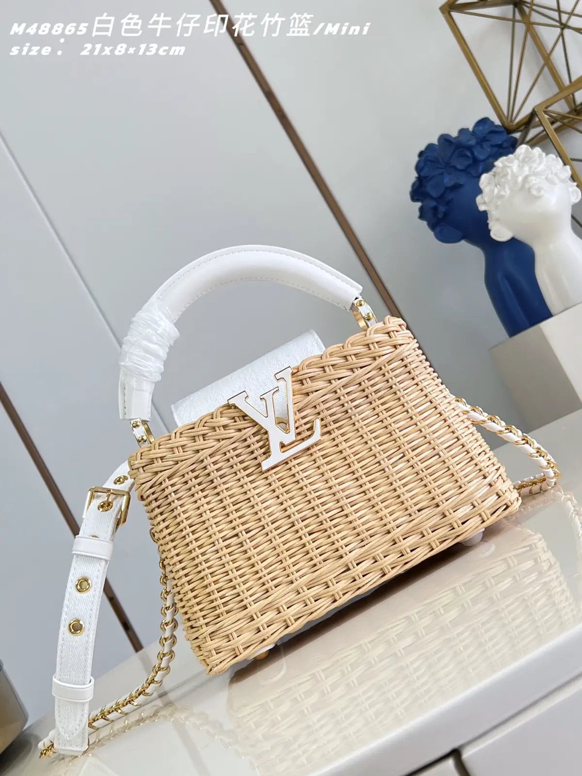 Louis Vuitton Capucines Mini Rattan Top Handle Bag image 1