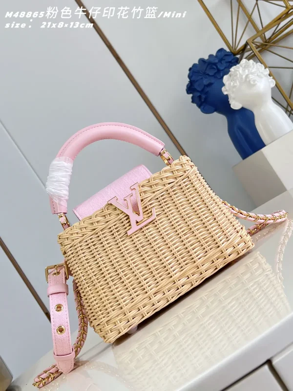 Louis Vuitton Capucines Mini Rattan Top Handle Bag image 1