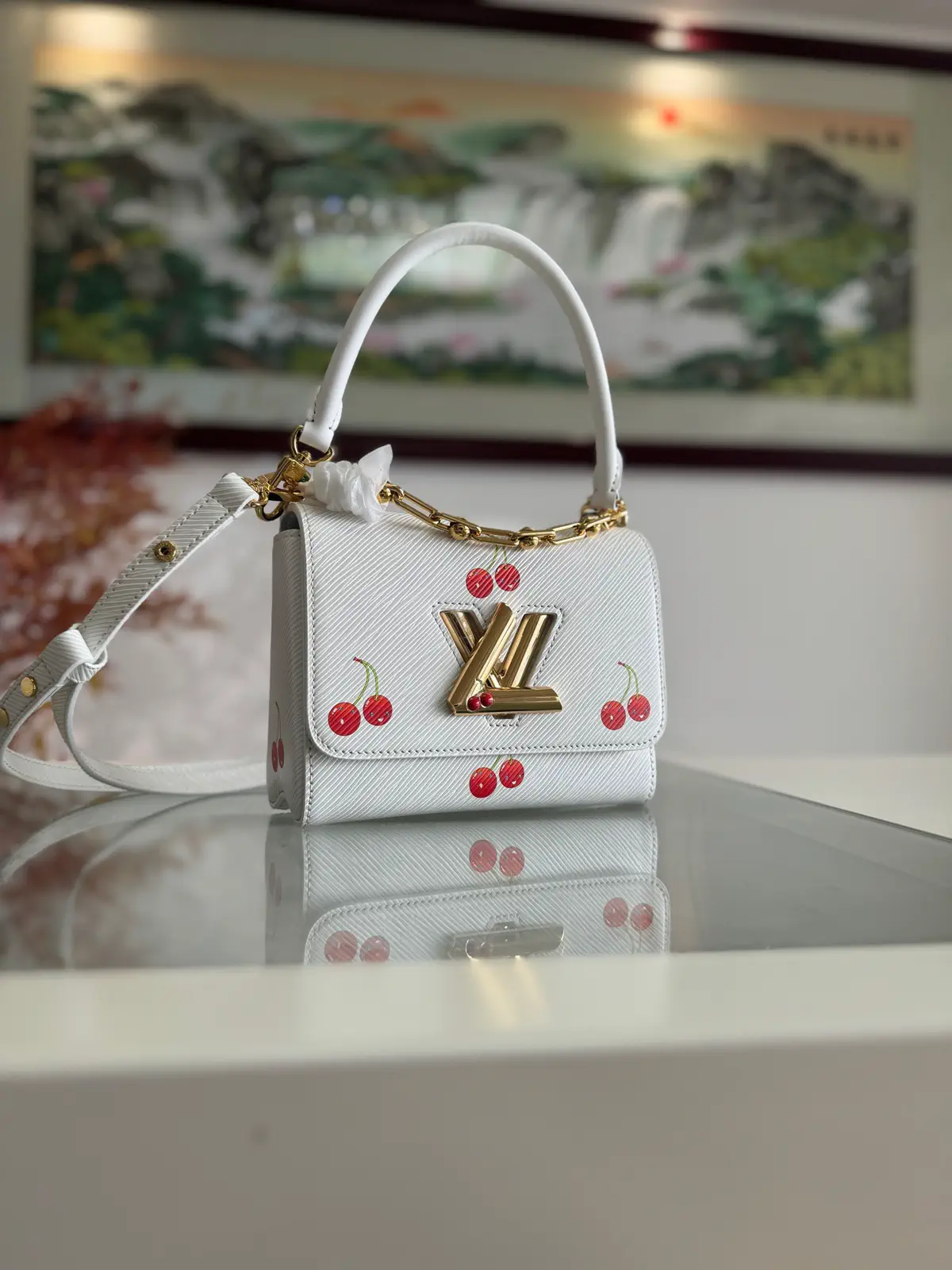 Louis Vuitton Cherry Print Twist Small Top Handle Bag image 1