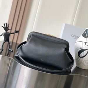 CELINE Black Leather Doctor Pouch Bag image 1