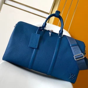 Louis Vuitton Blue Keepall Bandoulière 50 Duffle Bag image 1